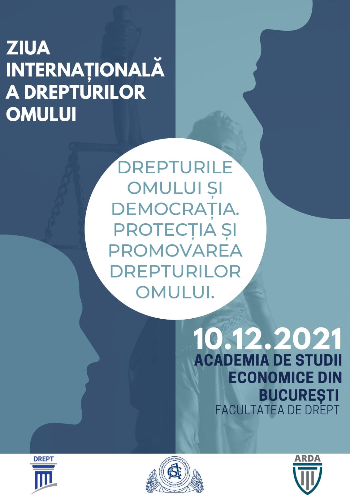 poster competitie Drepturile Omului și Democrația. Protecția și Promovarea Drepturilor Omului