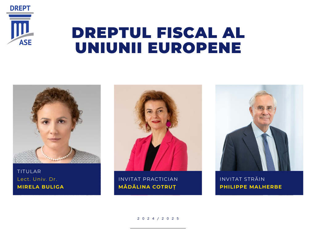 Dreptul Fiscal al Uniunii Europene
